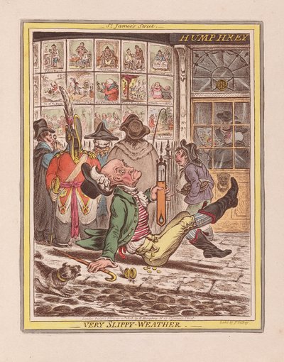 Tempo molto scivoloso da James Gillray