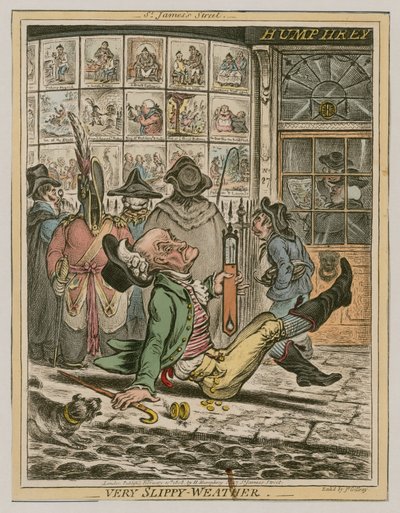 Tempo molto scivoloso da James Gillray