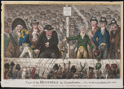 Vista degli Hustings a Covent Garden – Vide. L