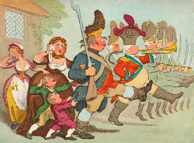 John Bull va alla guerra, XVIII secolo da James Gilray