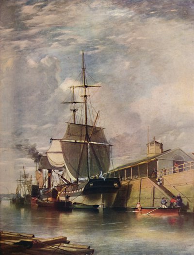 Porto di Belfast - Ferry Steps, 1851, 1909 da James Glen Wilson