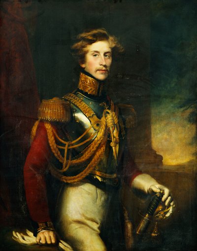 Ritratto di Arthur Vansittart, tre quarti di lunghezza, in uniforme delle Life Guards da James Godsell Middleton