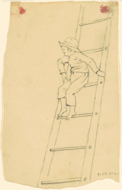 Ragazzo su una Scala da James Goodwyn Clonney