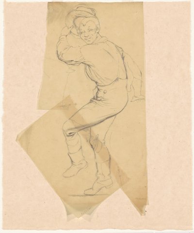 Studi per "Danza su una Barca di Pietra" e "Nel Campo di Grano" da James Goodwyn Clonney
