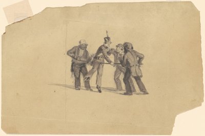 Studio per "Addestramento della milizia" da James Goodwyn Clonney