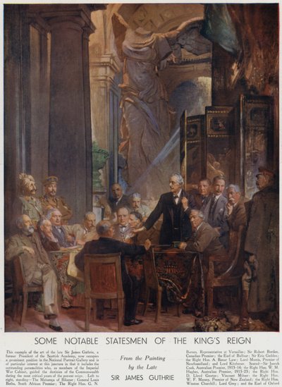 Alcuni statisti notevoli del regno di Re Giorgio V da James Guthrie