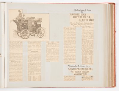 Album commemorativo della gara di carrozze del 1901 da New York a Filadelfia e ritorno da James Hazen Hyde