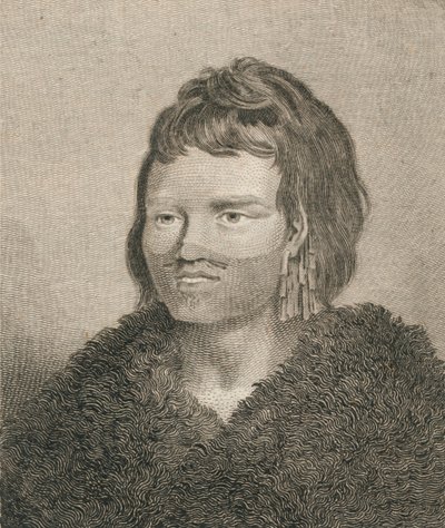 Un nativo di Sandwich Sound, 1784 da James Heath