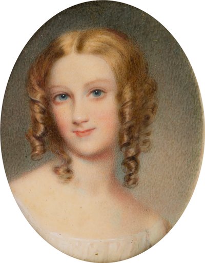 Ritratto della prima Mrs Simpson, moglie di Mr Bridgeman Simpson, c.1820-72 da James Heath Millington