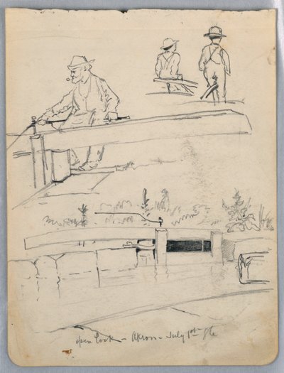 Open Lock, Akron, Ohio da James Henry Moser