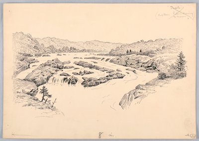 Rapide del fiume, progetto per la cena del Washington Board of Trade, 13 maggio 1908 da James Henry Moser