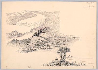 Tre paesaggi, disegno per la cena del Washington Board of Trade, 13 maggio 1908 da James Henry Moser