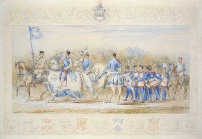 Charles Lamb Esq, Cavaliere della Rosa Bianca da James Henry Nixon