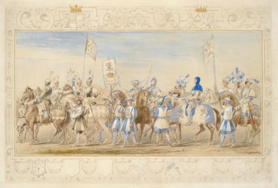 Continuazione del seguito del marchese di Waterford, cavaliere del drago e visconte Alford, cavaliere del leone nero, 1839 da James Henry Nixon