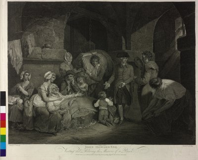 John Howard in visita a una prigione da James Hogg