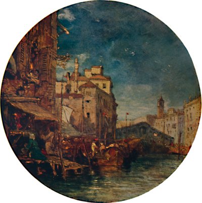 Veduta sul Canal Grande, Venezia, con il Rialto in lontananza da James Holland