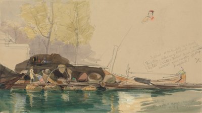 Chiatte su un canale a Rotterdam da James Holland