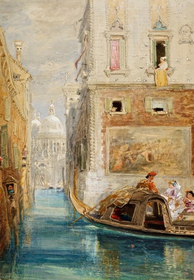 La gondola, Venezia, con Santa Maria della Salute in lontananza da James Holland