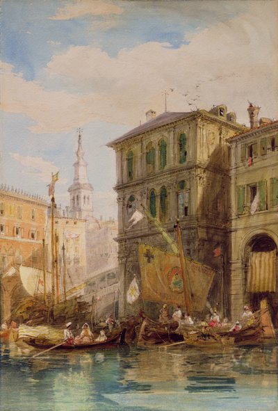 Il Palazzo Dei Camerlinghi, Venezia, c.1835-55 da James Holland
