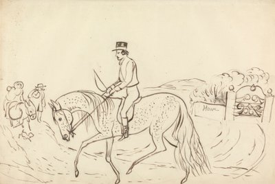 Scena con cavallo e cavaliere da James Howe