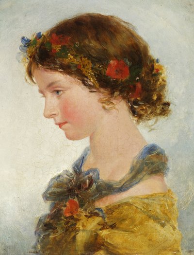Ritratto di una giovane ragazza da James II Fisher