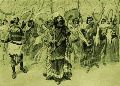 Festeggiamenti in onore di Davide, di Tissot - Bibbia da James Jacques Joseph (after) Tissot