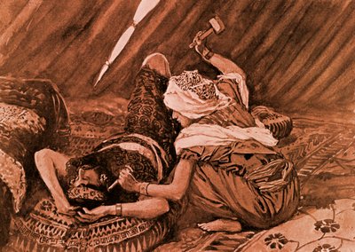 Jael colpì Sisera e lo uccise" di J. James Tissot da James Jacques Joseph (after) Tissot