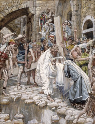 Una Santa Donna Asciuga il Volto di Gesù, illustrazione per La Vita di Cristo, c.1886-94 da James Jacques Joseph Tissot