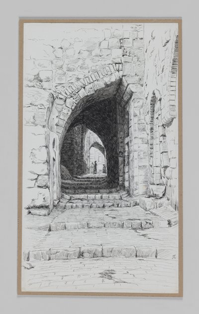Una strada a Gerusalemme, illustrazione da La vita di Nostro Signore Gesù Cristo da James Jacques Joseph Tissot