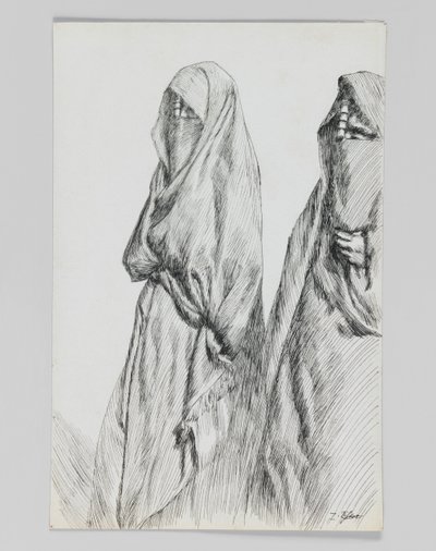 Una strada sul Monte degli Ulivi, illustrazione da La vita di Nostro Signore Gesù Cristo da James Jacques Joseph Tissot