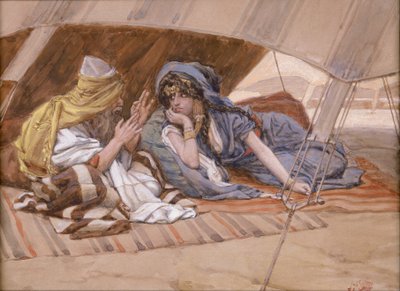 Il consiglio di Abramo a Sarai da James Jacques Joseph Tissot