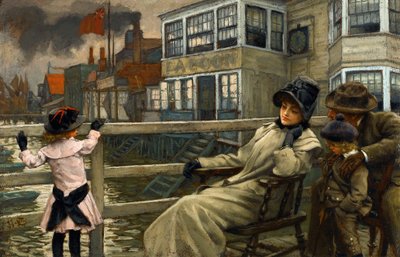 Arte accademica: In attesa del traghetto da James Jacques Joseph Tissot