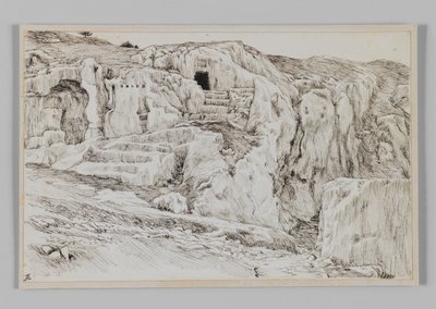 Tombe antiche, Valle di Hinnom, illustrazione da La vita di Nostro Signore Gesù Cristo da James Jacques Joseph Tissot