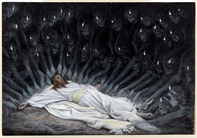 Gli Angeli Vennero e Lo Servirono, illustrazione per La Vita di Cristo, c.1886-94 da James Jacques Joseph Tissot