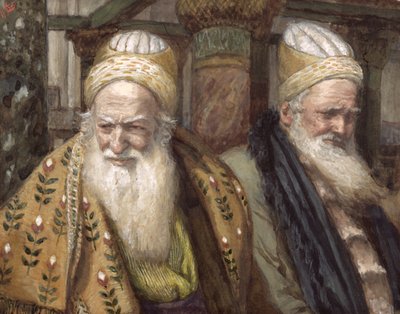 Anna e Caifa, illustrazione per La Vita di Cristo, c.1886-94 da James Jacques Joseph Tissot
