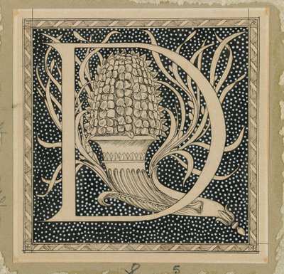 Lettera Maiuscola D, illustrazione da La Vita di Nostro Signore Gesù Cristo da James Jacques Joseph Tissot