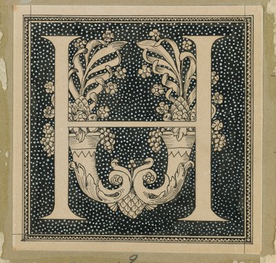 Lettera Maiuscola H, illustrazione da La Vita di Nostro Signore Gesù Cristo da James Jacques Joseph Tissot