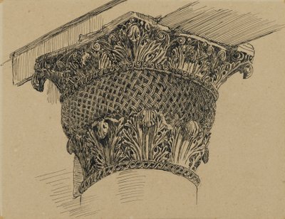 Capitello dalla Moschea di El-Aksa, illustrazione da La Vita di Nostro Signore Gesù Cristo, 1886-94 da James Jacques Joseph Tissot