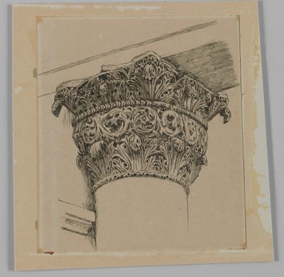 Capitello dalla Moschea di El-Aksa, illustrazione da La Vita di Nostro Signore Gesù Cristo da James Jacques Joseph Tissot