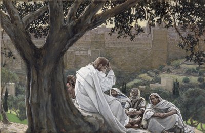 Cristo predice la distruzione del tempio (illustrazione per La vita di Cristo) da James Jacques Joseph Tissot