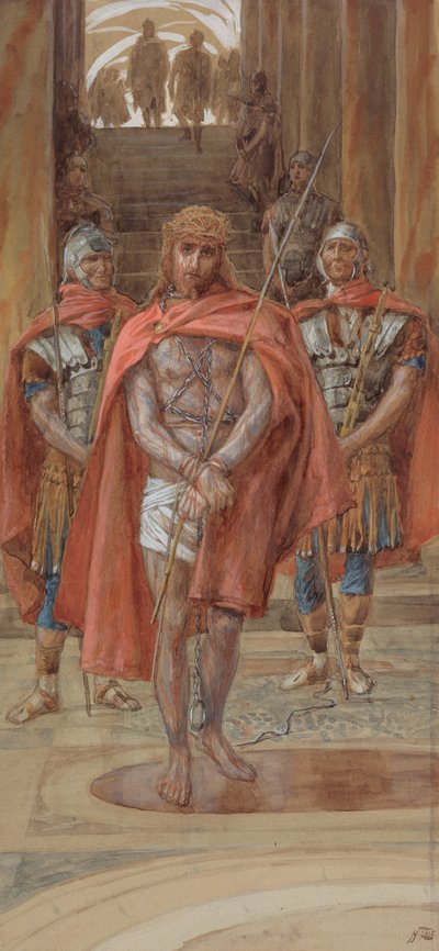 Cristo Lascia la Sala del Giudizio, illustrazione per La Vita di Cristo, c.1886-94 da James Jacques Joseph Tissot