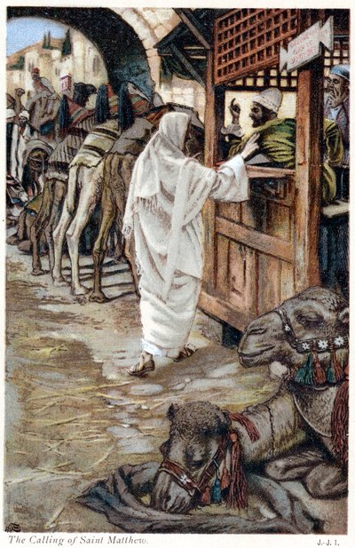 Cristo chiama Matteo, il pubblicano da James Jacques Joseph Tissot