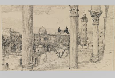 Esplanade del Haram, illustrazione da La vita di Nostro Signore Gesù Cristo da James Jacques Joseph Tissot