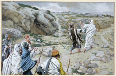 Vattene via da me, Satana (illustrazione per La vita di Cristo) da James Jacques Joseph Tissot