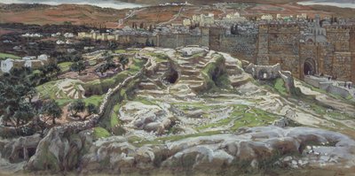 Golgota e il Santo Sepolcro al Tempo del Nostro Signore, illustrazione per La Vita di Cristo, c.1886-94 da James Jacques Joseph Tissot