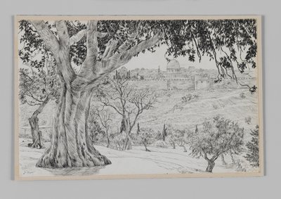 A metà strada sul Monte degli Ulivi, illustrazione da La vita di Nostro Signore Gesù Cristo da James Jacques Joseph Tissot