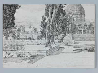 Haram, Moschea di Es-Sakrah, illustrazione da La vita di Nostro Signore Gesù Cristo da James Jacques Joseph Tissot