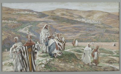 Li mandò a due a due, illustrazione da La vita di Nostro Signore Gesù Cristo, 1886-96 da James Jacques Joseph Tissot
