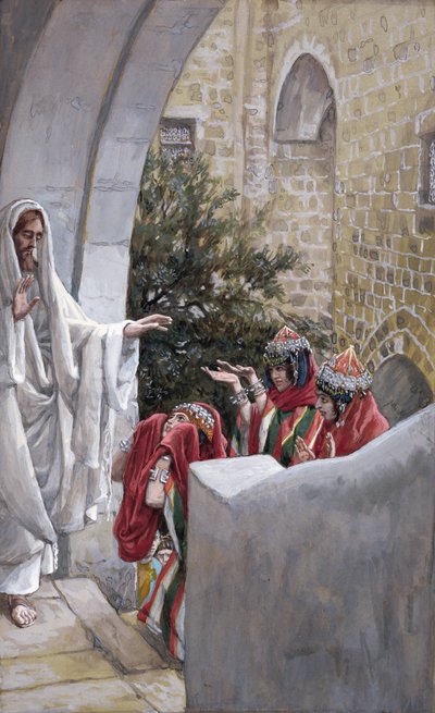 Guarigione della figlia della Cananea (illustrazione per La vita di Cristo) da James Jacques Joseph Tissot