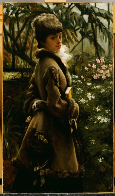 Nella serra, c.1867-69 da James Jacques Joseph Tissot